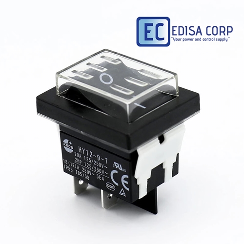 KEDU HY12-9-7 125/250V 18/12A IP55 T85/55 4Pin Waterproof