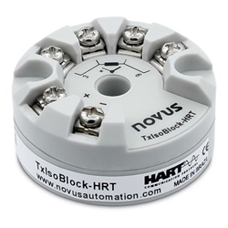 8808000300 Novus TxIsoBlock-HRT isolated HART Head mount temp. transmitter 4-20mA out