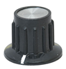 G/S(CP-Z1-M-S)-R  KNOB,1/4"SHFT,SKIRTED W/MARKER Knob 1/4" Shaft Skirted  with Marker