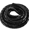 769836 1-1/4"OD(1.1" ID) UV BLACK SPIRAL WRAP 10FT BUNDLE RANGE (1.125" to 1.375")