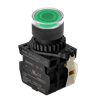 S2PR-P3GABD  Autonics Illuminated Push Button (Non-Flush), ø22/25, Green, 1 Normal Open, 1 Normal Close, LED 12-30VDC/AC