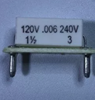 KB/KBIC DC Motor Control Plug-In Horsepower Resistor # 9850, .006 Ohms.