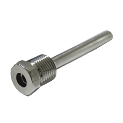 8830019030 NOVUS Protection well, AISI 316, 10x30mm, 1/2 BSP internal, 1/2 NPT external