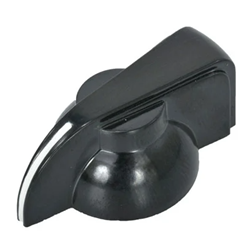 JK903C-R KNOB,1/4"SHAFT,WHITE POINTER, W/SET SCREW Knob 1/4"  Shaft Pointer with Set