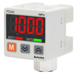 PSAN-D1CV-NPT1/8 Autonics Pressure Sensor, Standard pressure, Connector Type, 0 to 1,000kPa, NPN open collector /1-5 VDC