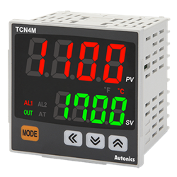 TCN4M-22R Autonics Temp Control, W72 x H72, Dual display 4 Digit, PID Control, Relay & SSR Output, 2 Alarm Output