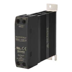 SRH1-1220-N Autonics SSR, Intergrated Heatsink, Single phase, Input 4-30VDC, Load 24-240VAC, 20A, Zero cross