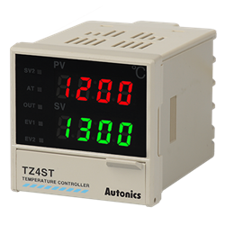 TZ4ST-24S Autonics PID Temp Control, 1/16 DIN, Digital, SSR Output, 2 Alarm Outputs, 100-240 VAC