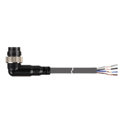 CLDH4-7P  Autonics Connector Cable, M12 Male connector, DC 4 Wire type, 7m Length, Plug Type