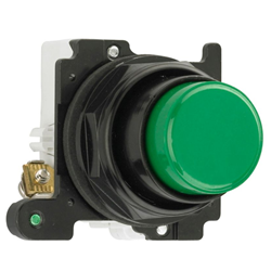 E34EB3-1X Eaton Corrosion Resistant Heavy Dutty  Push Button Green, 1NO/NC 30mm.