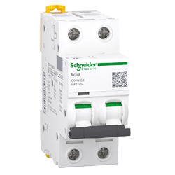 iC60N Schneider Circuit Breaker 2 Pole 4 Amp. 400V