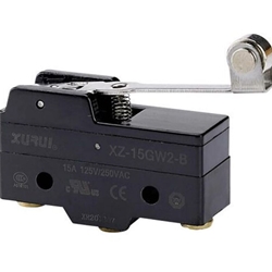 XURUI XZ-15GW2-B Industrial Micro Switch, Roller Lever Actuator, 15A 250VAC