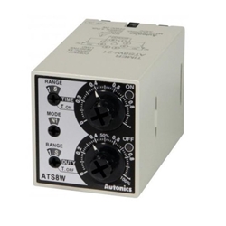 Autonics ATS8W-43 Twin Timer, 8-Pin, Independent ON/OFF Time Control