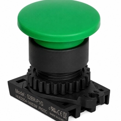 Autonics S2BR-P1G Green Mushroom Head Push Button Control Switch Unit
