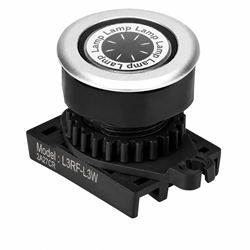 Autonics L3RF-L3W Ø30 mm Flat Round Pilot Light Control Unit, White
