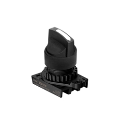 Autonics S2SR-S7W 3-Position Maintained Selector Switch Head, Ø22/25 mm, White Knob